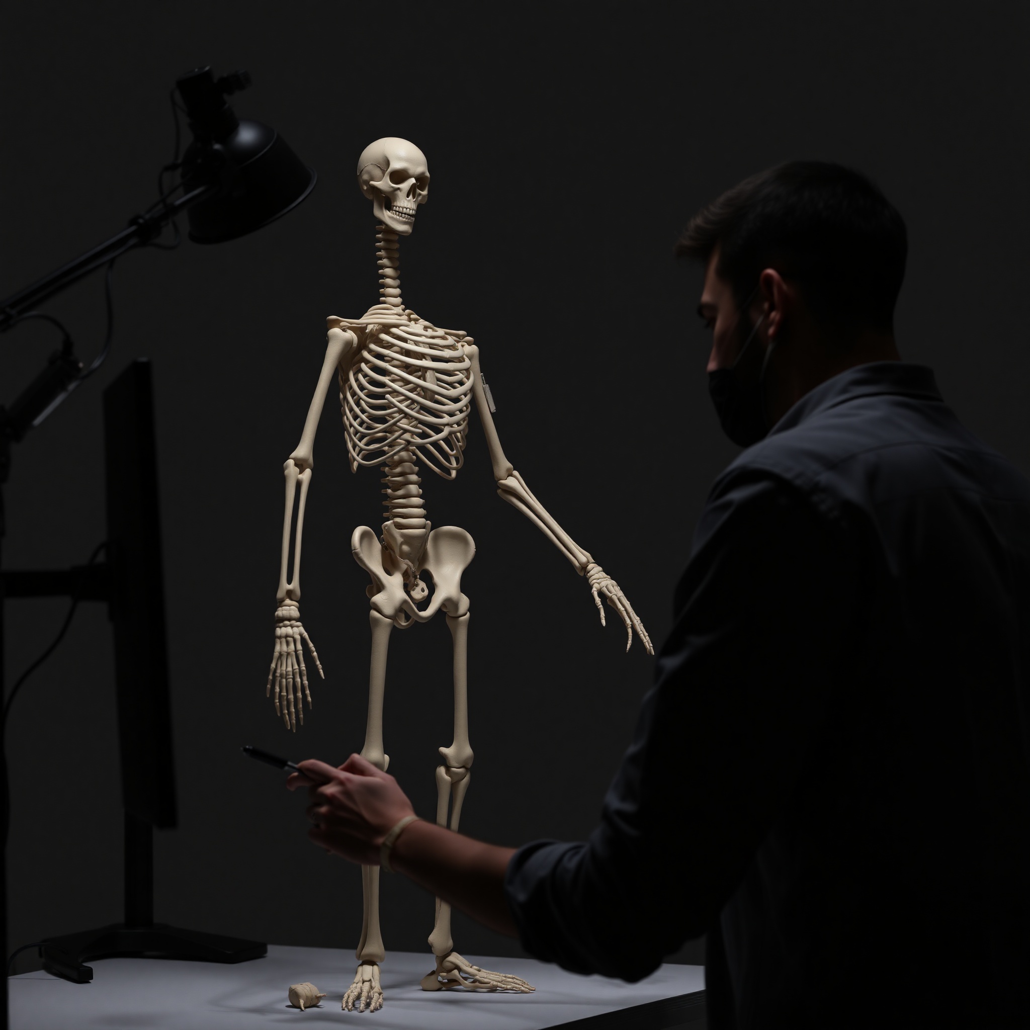 Artista profesional dibujando personajes de videojuegos en tableta gráfica con software de diseño