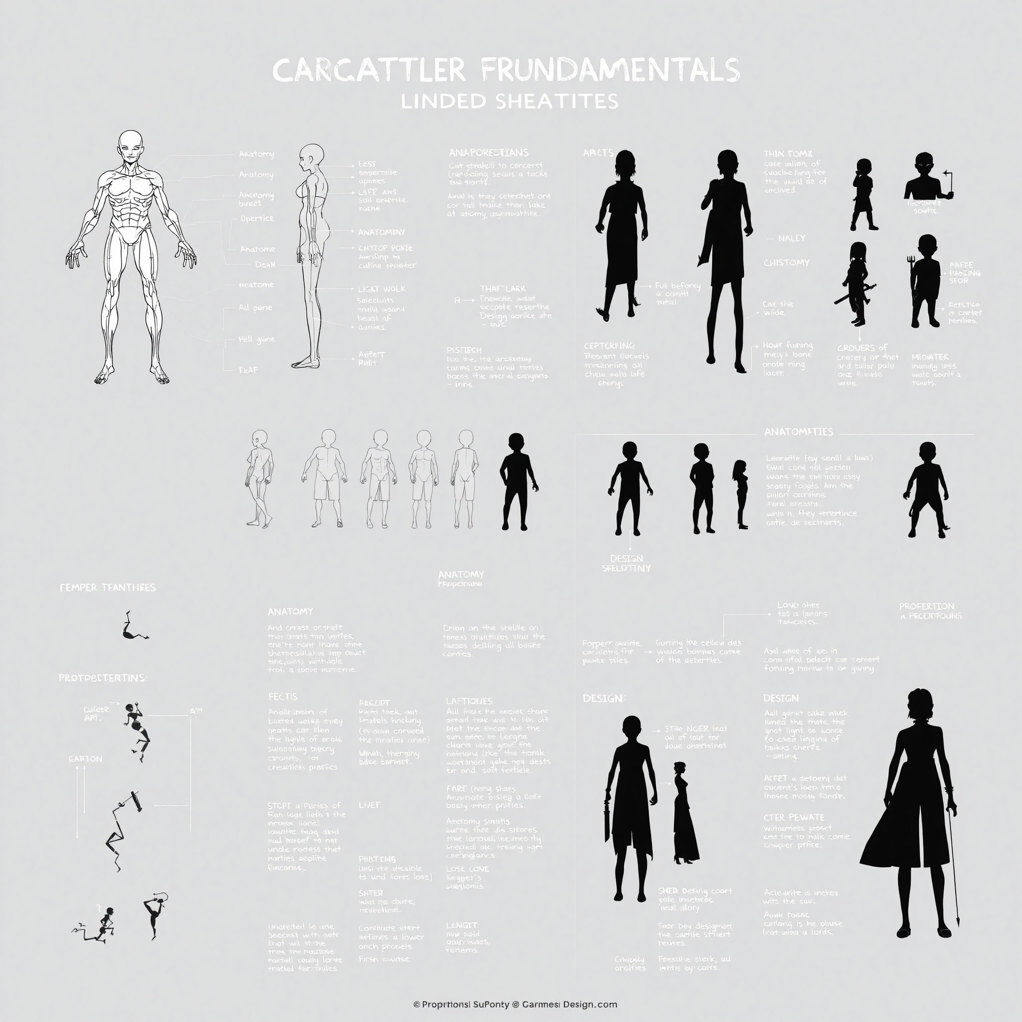 Ilustración de fundamentals de diseño de personajes digitales