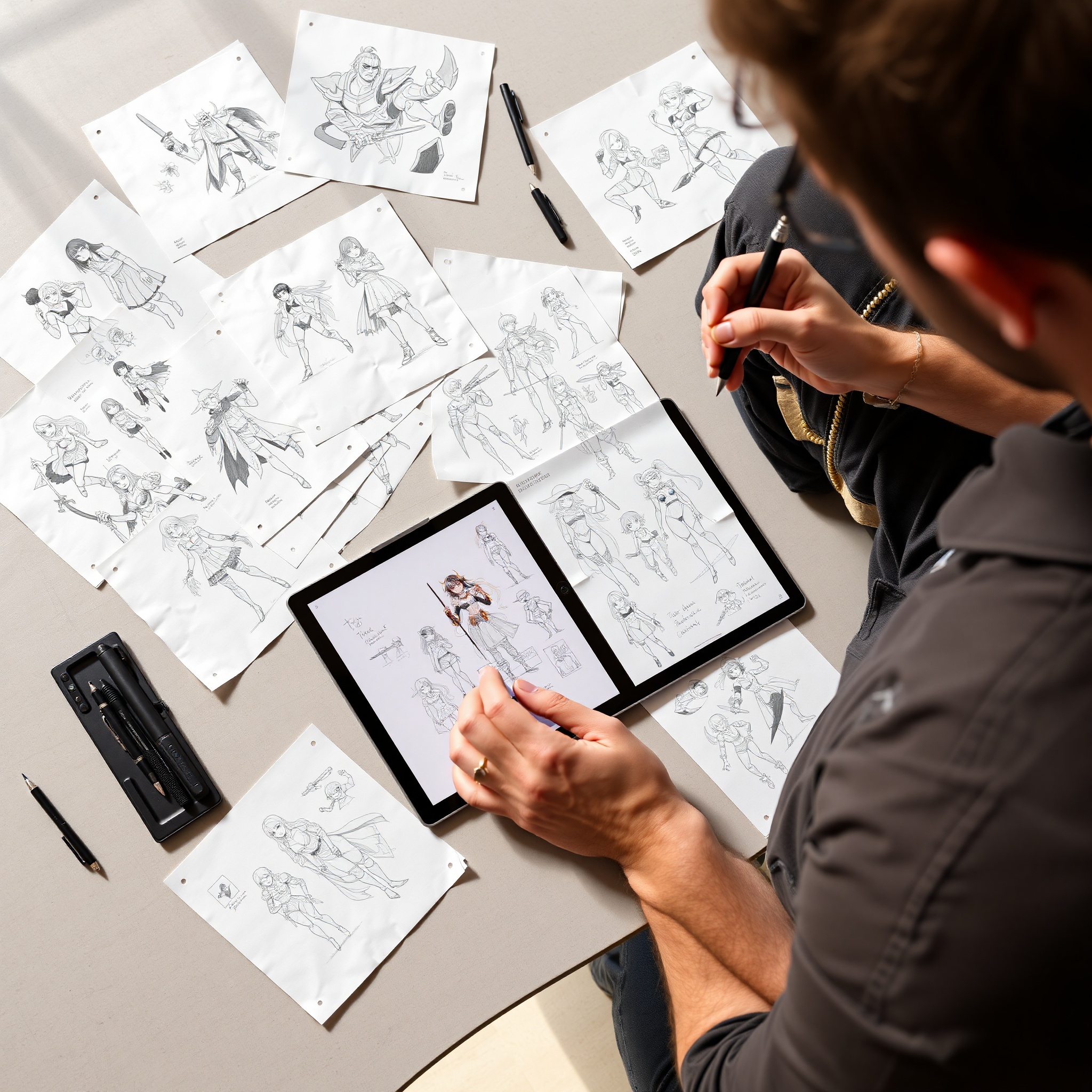 Principios fundamentales del diseño de personajes digitales con ejemplos visuales